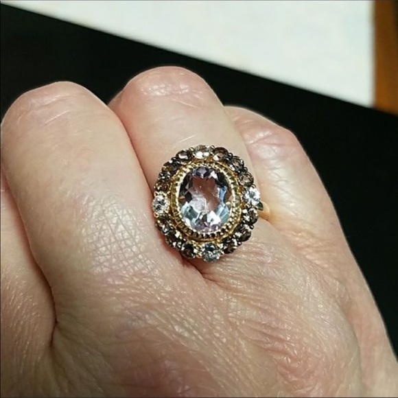 14kt leVian Strawberry Gold pink amethyst ring - Picture 5 of 8